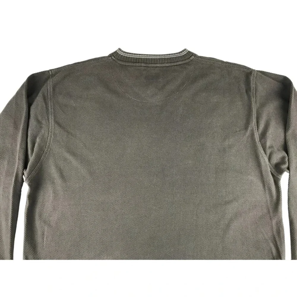 Pure‎ & Simple Brown Mens Long Sleeve Crew Neck Pullover Sweater Size XL